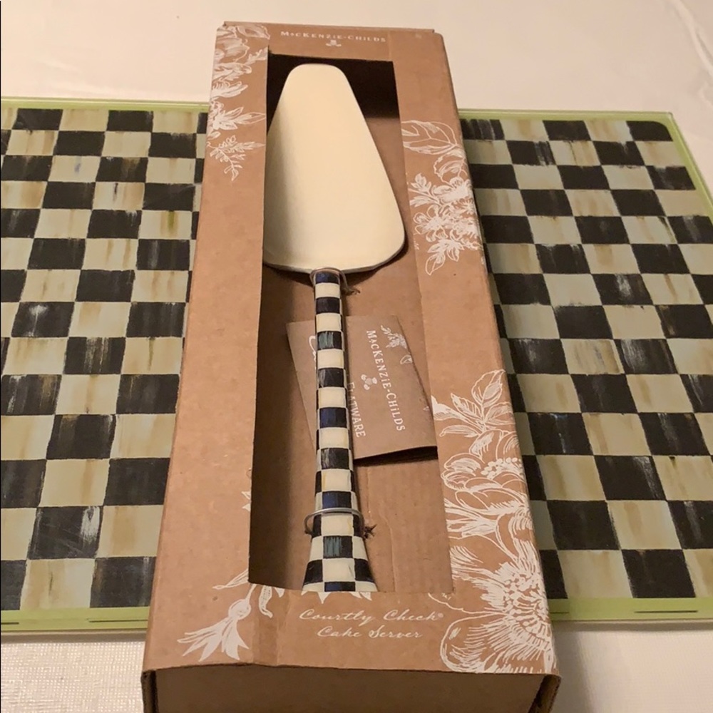 Mackenzie Childs enamel Cake Server